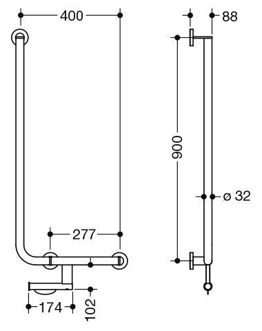 Hewi Badgreep Hoek System 900