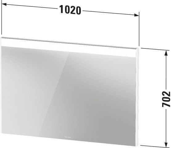 Badkamerspiegel Met Verlichting Duravit Brioso 1020x700mm Zwarte Eik