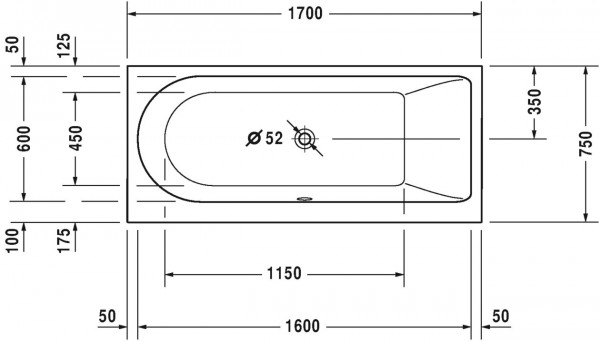 Duravit Whirlpool Rechthoekig Darling New (760243000)