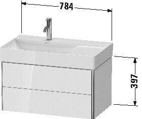 Duravit Wastafelmeubels XSquare voor 234880 784 mm