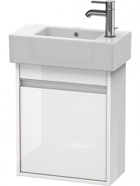 Meuble Pour Lavabo Encastrable suspendu Duravit Ketho pour 070350, version droite Graphite Mat 450 mm