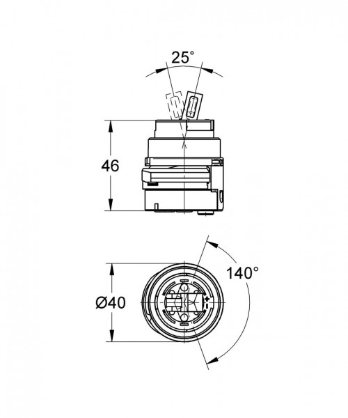 Grohe Contra schroef 1/2" 45022000