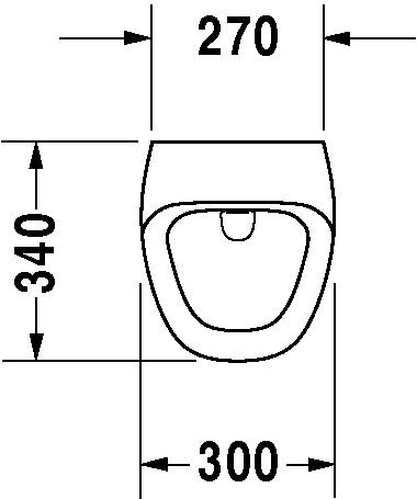 Duravit DuraStyle Elektronisch urinoir met batterijvoeding, Verdekte toevoer (2804310)