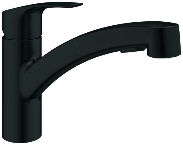 Robinet Cuisine Douchette Grohe Eurosmart bas Noir Mat 303052431