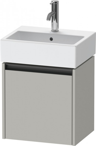 Meuble Lave-Mains Duravit Ketho.2 porte gauche, poignée anthracite, pour Lave-mains Vero Air 434x440mm Gris béton mat K25070L07070000