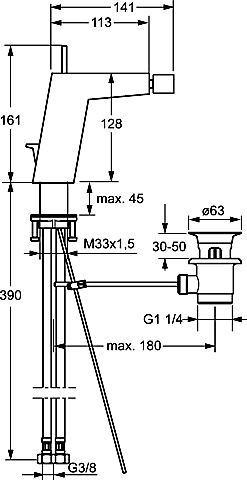 Hansa Bidetkraan HANSALOFT 57583203