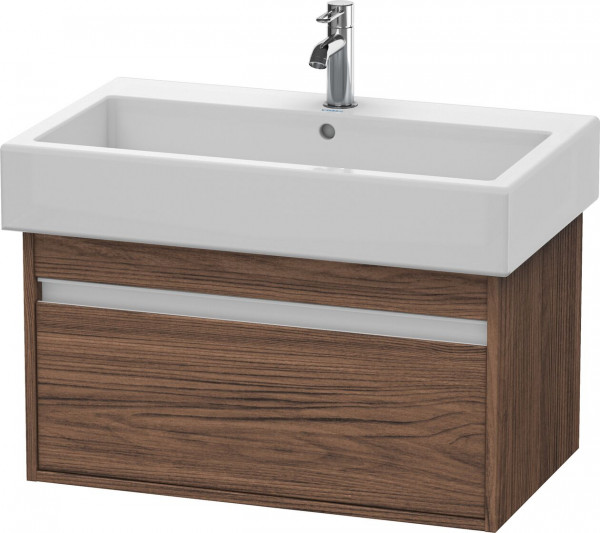 Meuble Pour Lavabo Encastrable suspendu Duravit Ketho pour 045480 Noyer foncé 750 mm KT668702121