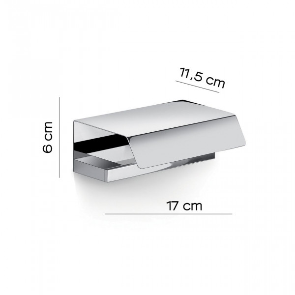 Gedy Toiletrolhouder G-LANZAROTE met deksel 60x170x115mm Chroom