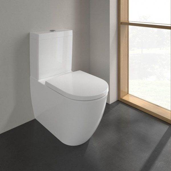 WC à Poser Villeroy et Boch Subway 3.0 sans bride TwistFlush Ovale 370x400mm Blanc Alpin