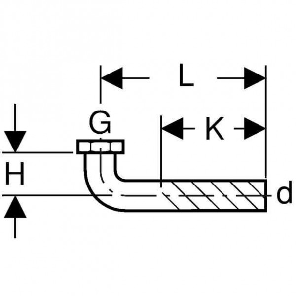 Geberit Overgangselleboog 1 1/4''xd50 Universal (152116161)