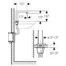 Geberit Brenta elektronische wastafelkraan koud en warm voor batterij chroom 116.194.21.1