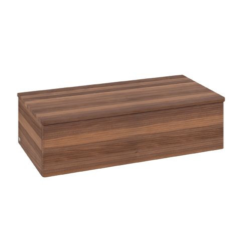 Wandmeubel Villeroy en Boch Antao Met Structuur 1 lade 1000x268x500mm Warm Walnut/Honey Oak