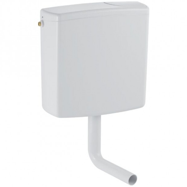 Réservoir WC Geberit Apparent AP140 Rinçage encastré d'arrêt avec couvercle Blanc Alpin Plastique 140014111