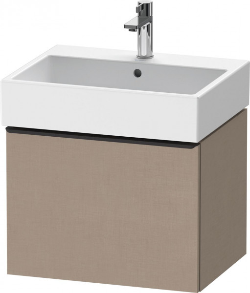 Meuble Pour Lavabo Encastrable Duravit D-Neo tiroir poignée diamant noir pour Lav. Vero Air 584mm Lin Mat DE42710BD750000