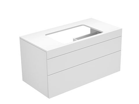 Meuble Pour Lavabo Encastrable Keuco Edition 400 Cachemire Satiné 31572280000