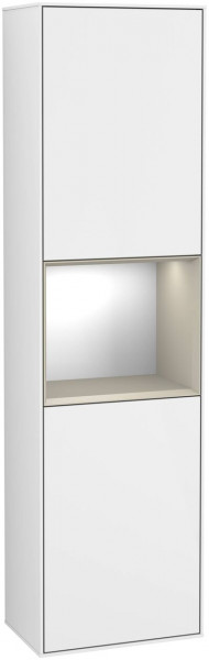 Villeroy en Boch Hoge Badkamerkast Finion 2 deuren 1515x420mm 1 LED