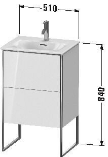 Duravit Wastafelmeubels XSquare voor 234453 510 mm