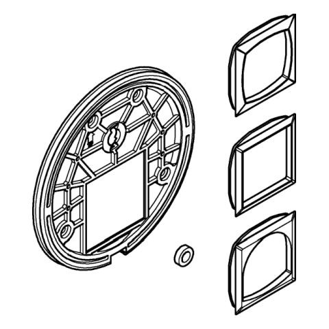 Grohe Eurocube Montageplaat Chroom