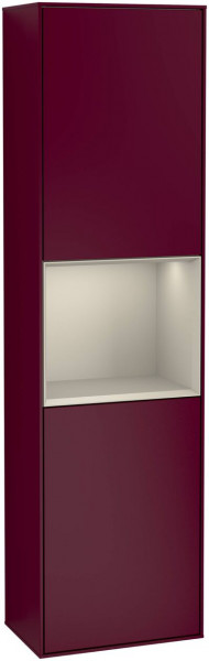 Villeroy en Boch Hoge Badkamerkast Finion 2 deuren 1515x420mm 1 LED