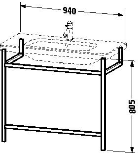 Duravit Wastafelmeubels DuraStyle 940 mm