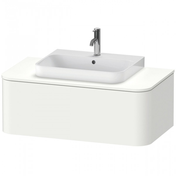 Meuble Pour Vasque à Poser Duravit Happy D.2 Plus 1 tiroir éclairé 1000mm Blanc Satiné HP4941036360010