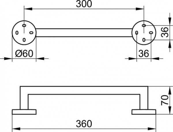 Keuco Badgreep Edition 90 360mm Chroom