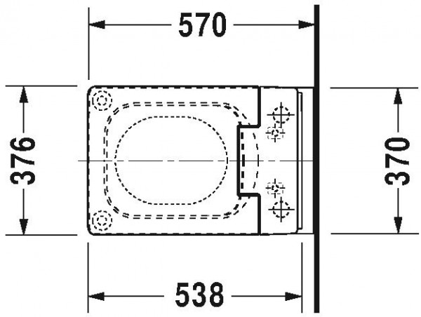 Duravit Hangend Toilet Vero Air  Rimless