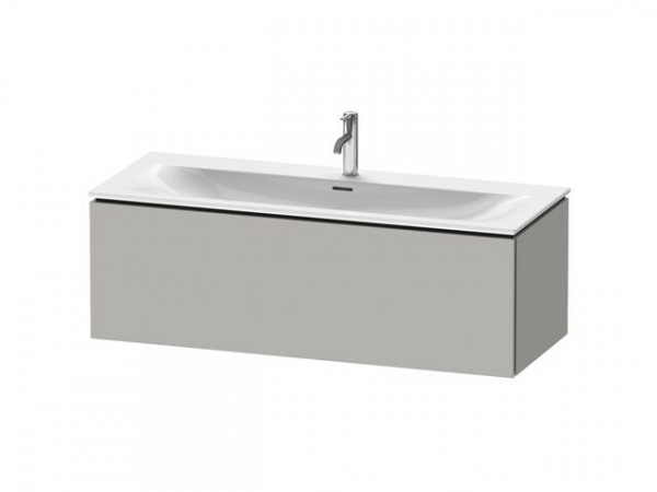 Meuble Pour Lavabo Encastrable Duravit L-Cube pour Viu 234412 Gris béton mat 400x1220x481mm