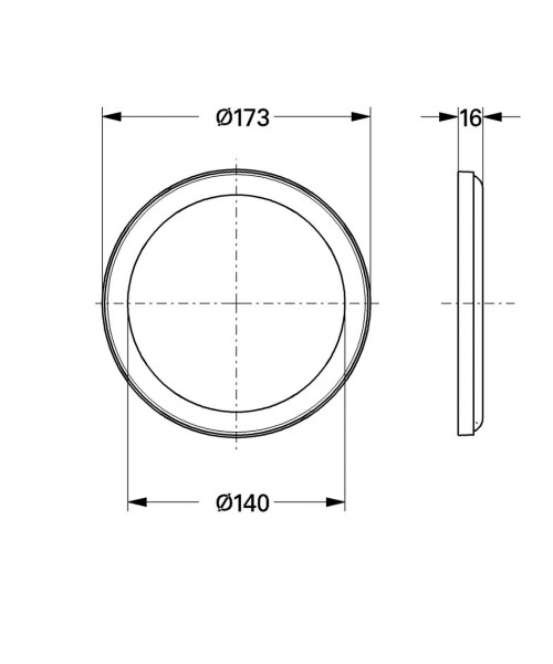 Grohe Afdekkap 46184000