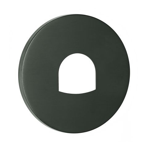 Rozet Grohe rond 1 gat Brushed Hard Graphite