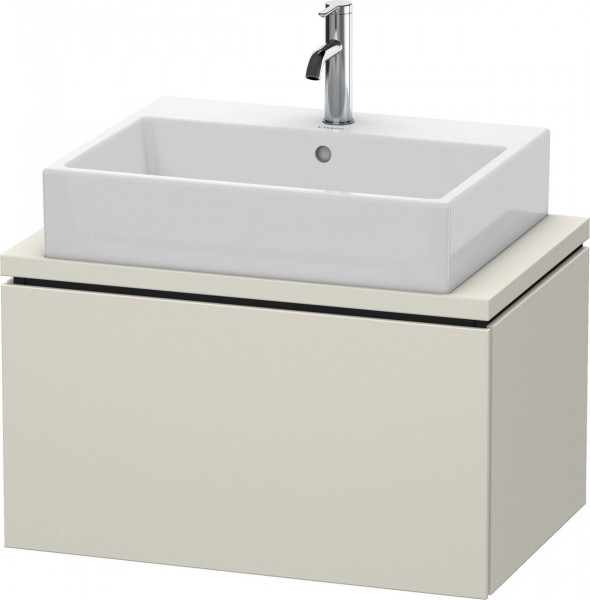 Meuble Pour Vasque à Poser Duravit L-Cube Compact, 1 tiroir 720mm Taupe Mat LC580109191