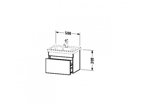 Duravit Wastafelmeubel DuraStyle voor 233755 400x500x350mm