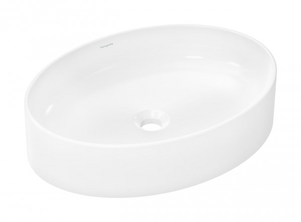 Vasque à Poser Hansgrohe Xuniva D Ovale 550x400x130 mm Blanc