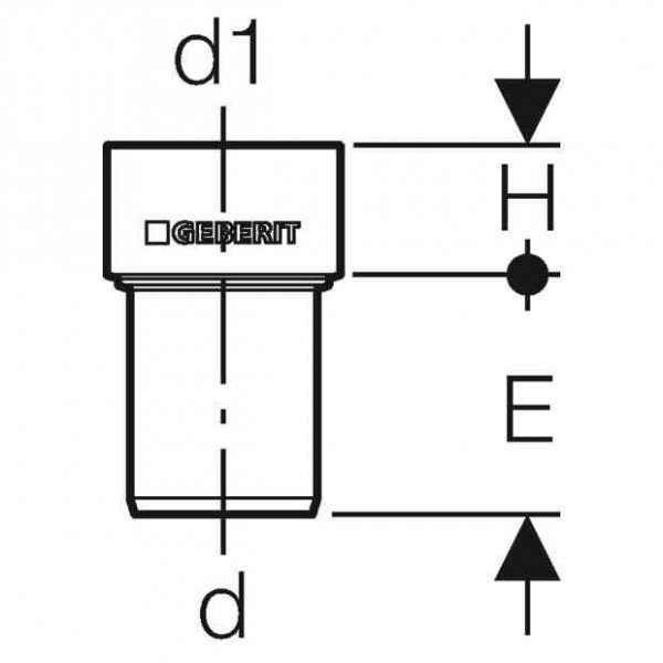 Geberit Aansluiting DN 40, 46 mm