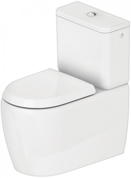 WC à Poser Duravit Qatego sans bride Back to Wall pour réservoir 660mm Blanc
