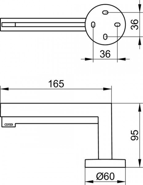 Keuco Toiletrolhouder Edition 90 165x60x95mm Glazend Chroom