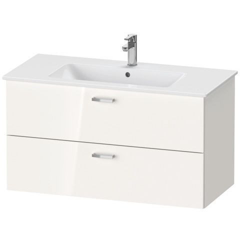 Badkamermeubel Set Duravit XBase Wastafel met wastafel en spiegel 1030mm Glanzend Wit