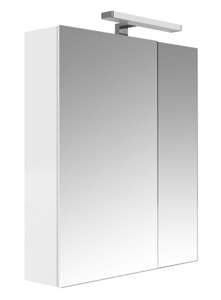 Armoire de Toilette Allibert JUNO 2 portes avec miroir 600x750x160mm Blanc Brillant