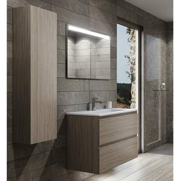 INAKTIV Ensemble Meuble Salle de bain Rak Ceramics JOY 800x460x600mm Orme gris