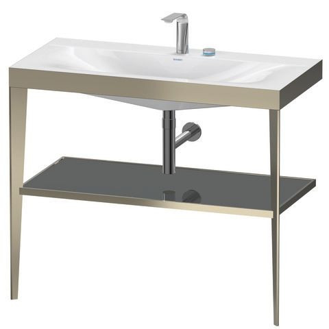 Duravit Badkamermeubel Set XViu 1000 mm Flannel Grey High Gloss/Champagne Matt 2 Gaten