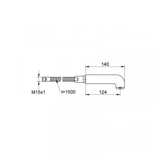 Grohe Handdouche voor Keukenkraan Eichelberg Keukenkraanspray Pico Bello Chroom 44051426