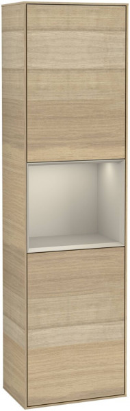 Villeroy en Boch Hoge Badkamerkast Finion 2 deuren 1515x420mm 3 LED