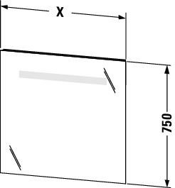 Badkamerspiegel Met Verlichting Duravit Ketho 1000x750mm Mat Wit