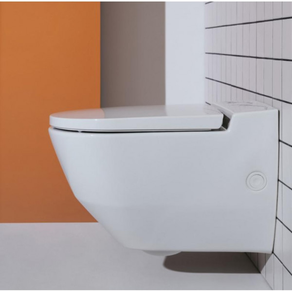 WC Japonais Laufen CLEANET NAVIA abattant CleanCoat, arrivée d'eau latérale 580x370mm Blanc