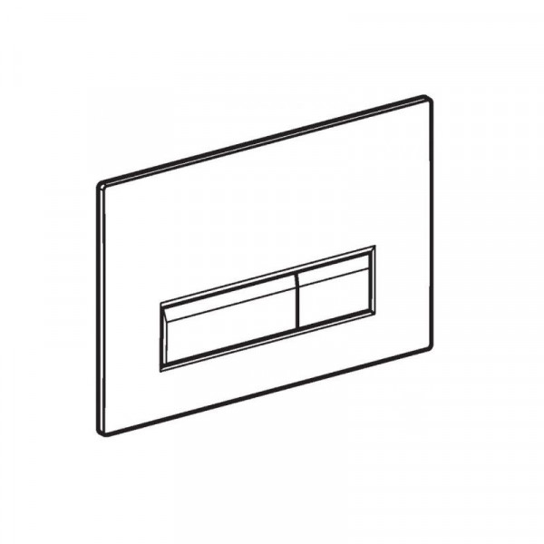 Geberit Bedieningspaneeldekking Toilet Sigma40 voor dubbele knopspoeling