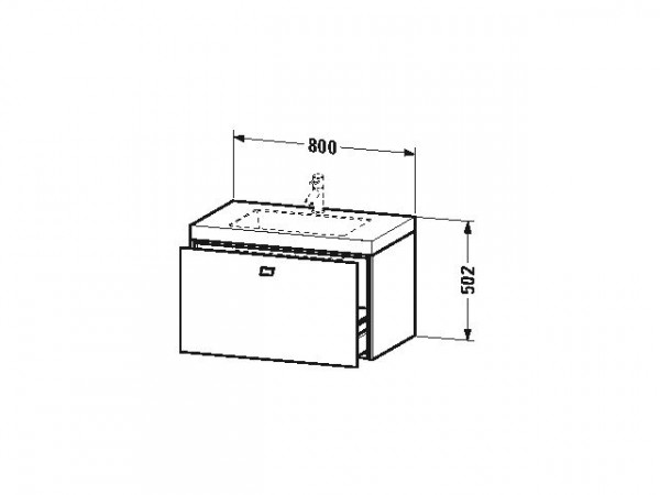 Duravit Badkamermeubel Set Brioso 800 mm BR4601