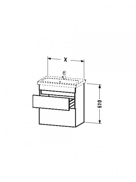 Duravit Wastafelmeubel DuraStyle voor 233763 368x580x610mm