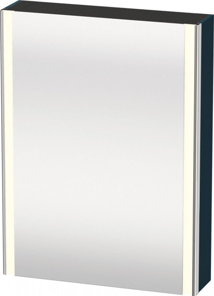 Armoire De Toilette Duravit XSquare éclairage prise E, porte droite 600x800mm Bleu Nuit Satiné XS7111R98980000 XS7111R98980000