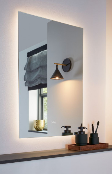 Miroir Salle de Bain Lumineux Villeroy et Boch More to See Lite avec variateur tactile 500mm