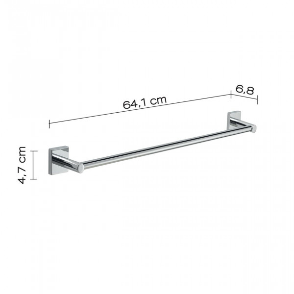 Gedy Handdoekenrek MANILA 68x47mm Chroom